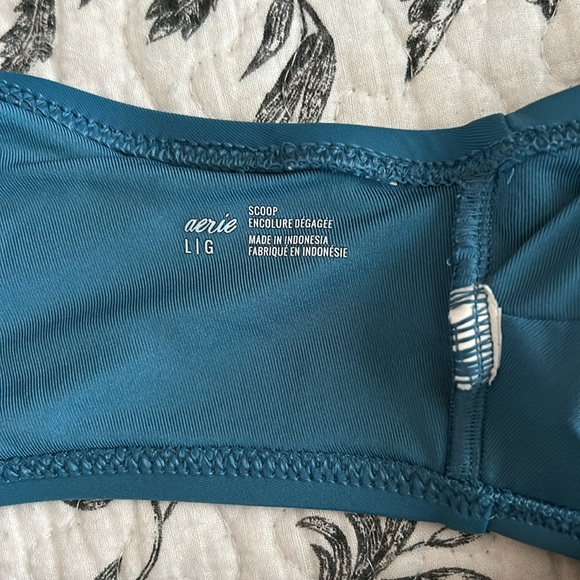 Women’s Aerie Blue Scoop Neck Bikini Top - Picture 5 of 5